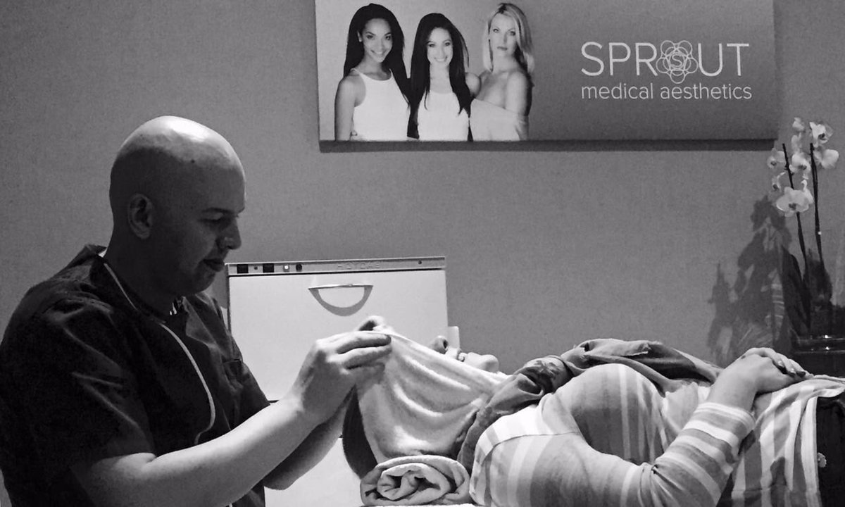 JetSetOdette's tweet photo. Treating my face @SproutMediSpa ! Thanks so much @JoburgSkinGuy. 1 month to go to our Big Day! Feeling fabulous. https://t.co/ZNLUxV45QS