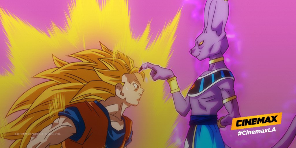CinemaxLA's tweet photo. Bills va por #Gokú y un supuesto Dios #Saiyajin. #DRAGONBALLZ: LA BATALLA DE LOS DIOSES. Hoy por #CinemaxLA. https://t.co/DnnXLLocvA