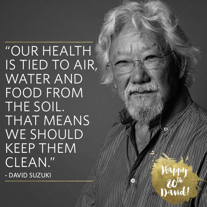 Happy 80th Birthday David Suzuki! <a href="/DavidSuzuki/">David Suzuki</a> #StayCreative #StayHuman #StayWeird #CreativeHumans #Ch.