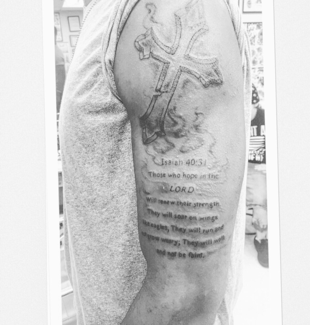 Shoulder Isaiah 40 31 Tattoo