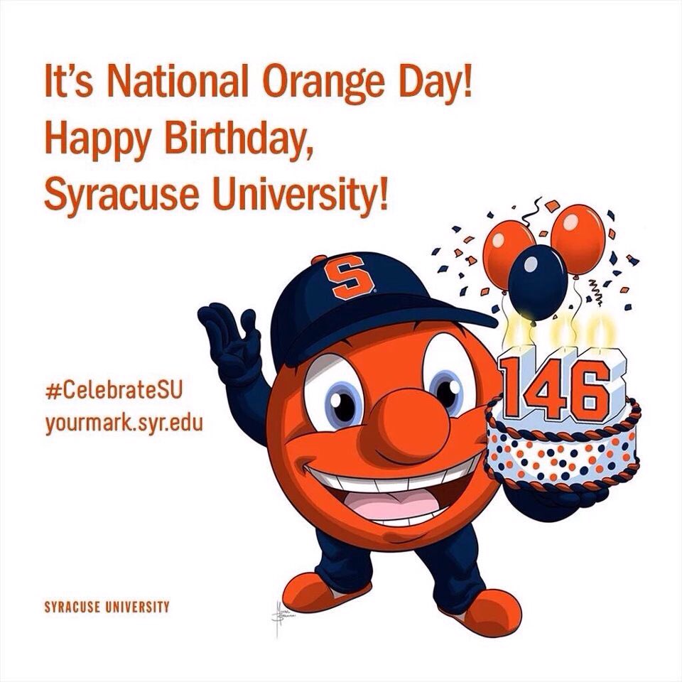 TheOttoOrange's tweet photo. Happy birthday Syracuse...AND HAPPY 26TH BIRTHDAY TO ME!! I'm so happy I get to spend it with all my friends!!!!! https://t.co/Hko4L9Krep