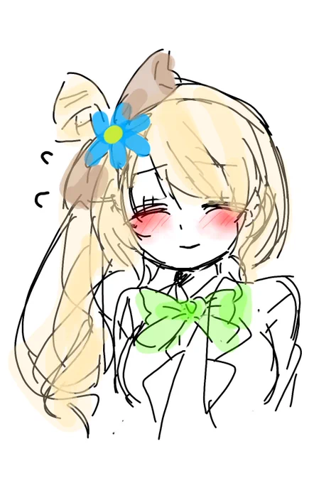 タブで絵描こうとしたら思いのほか難しくて投げた超絶雑な茶ソフィちゃん 