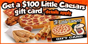 Gift_Card7's tweet photo. Get a $100 Little Casears gift card
https://t.co/e1lUHkiJX0 https://t.co/ltEBW5q5k0