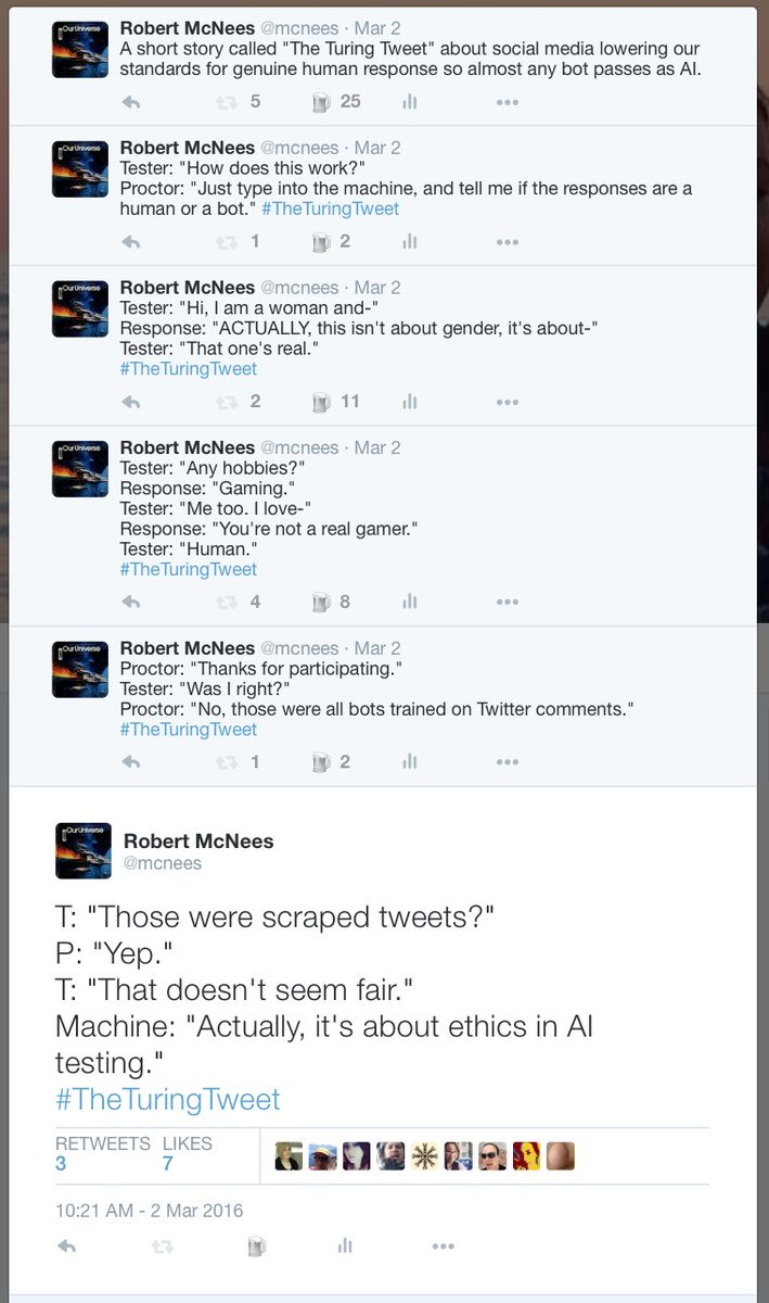 mcnees's tweet photo. Look, Microsoft's Twitter AI turning into a raging, racist, Hitler-bot wasn't exactly unexpected. https://t.co/SuW7Dh4lYj