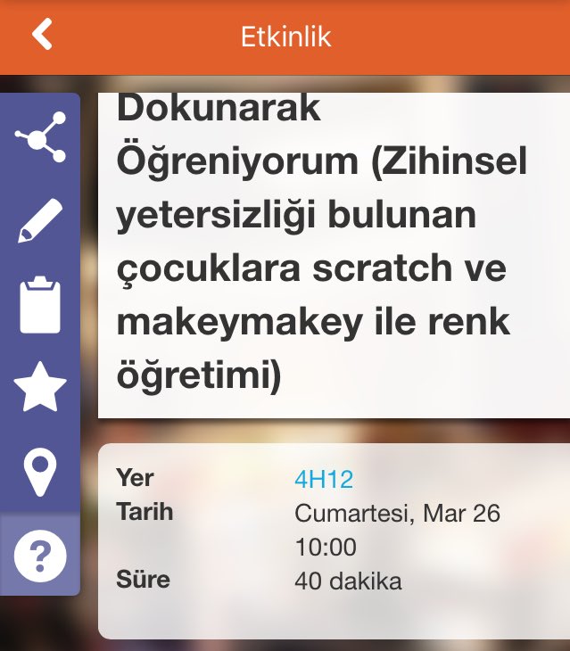 Dokunarak öğreniyorum #ETP16 da saat 10:00 da 4H12 salonunda yapılacaktır.. Bekleriz