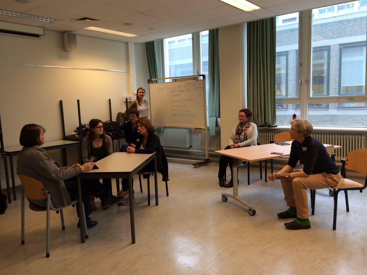 HiskeGude's tweet photo. Doing #Moral Agency Theater workshop with Susan Stocker @VUmcAmsterdam #MAT https://t.co/E9PTkbqec1
