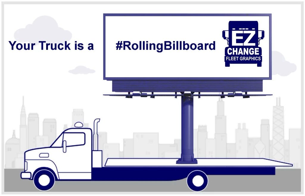 What people should see when they look at you truck!  See great #rollingbillboards here: ez-change.com