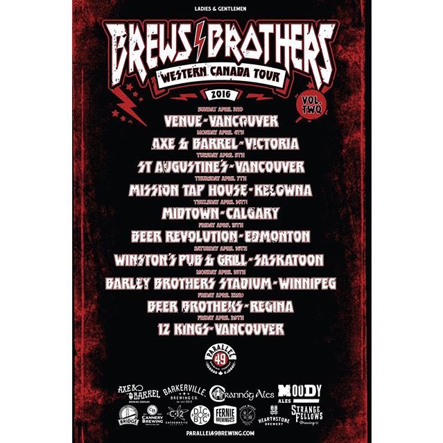 ETHOS_BEER's tweet photo. Exciting news for beer lovers! Brews Brothers Tour is comin up! #yyc be sure to visit @midtownyyc for the launch! https://t.co/8Xv3hjDO1N