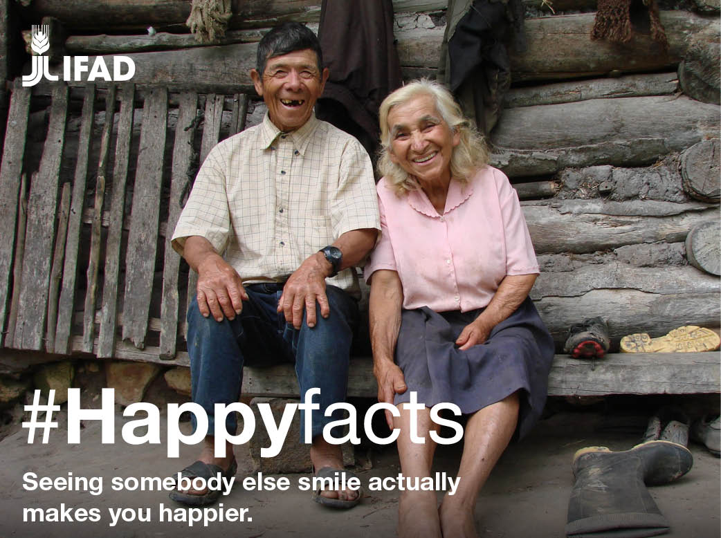 Seeing somebody else smile makes you happier. #GlobalGoals #HappyFacts ow.ly/ZFUdU