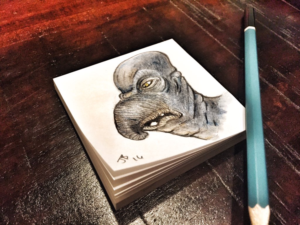 basercreatures's tweet photo. Watto. @Postit @starwars #starwars #starwarsart #watto #alien #basercreatures #art #doodles #drawing #postit https://t.co/oZJ3naQFcK