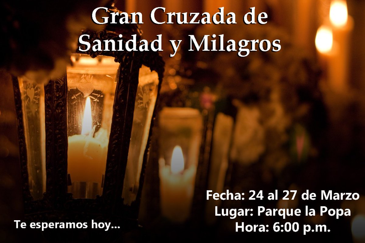 somosccvida's tweet photo. Te esperamos hoy a la gran cruzada de sanidad y milagros, te esperamos hoy a las 6:00 p.m. No vengas solo. https://t.co/R9M9lXCI7J