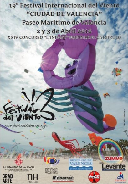 valenciaforkids's tweet photo. The 19th Annual #Festival of the #Wind-Paseo #Maritimo- (La Malvarossa beach) on the 2nd and 3rd of April. https://t.co/nbHC4ZGjUP