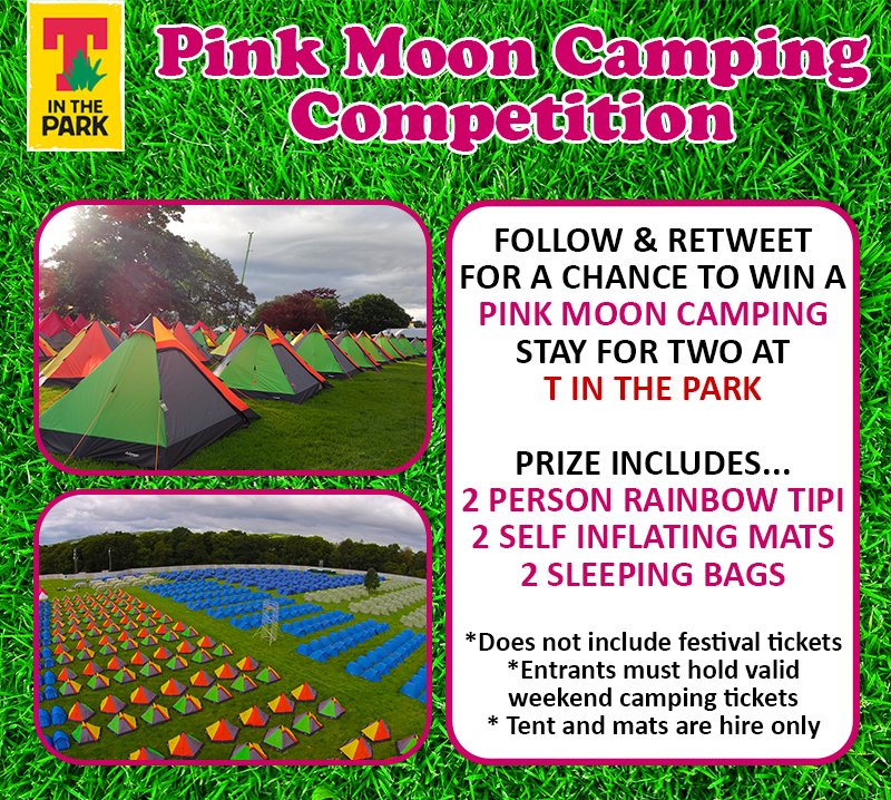PinkMoonCamping's tweet photo. Competition time! Follow &amp; Retweet to WIN @PinkMoonCamping stay for two @Tinthepark #pinkmooncamping https://t.co/XrxSOpvPSy