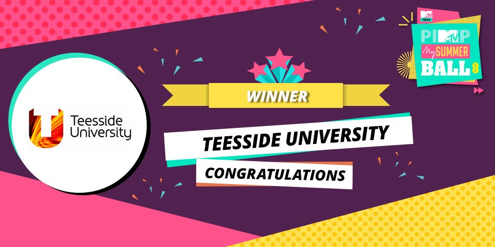 With over half a million votes, the winners of #PimpMySummerBall 2016 are <a href="/teessidesu/">Teesside University Students’ Union (TUSU)</a> 🎉🎉🎉 mtvne.ws/J4DGtL