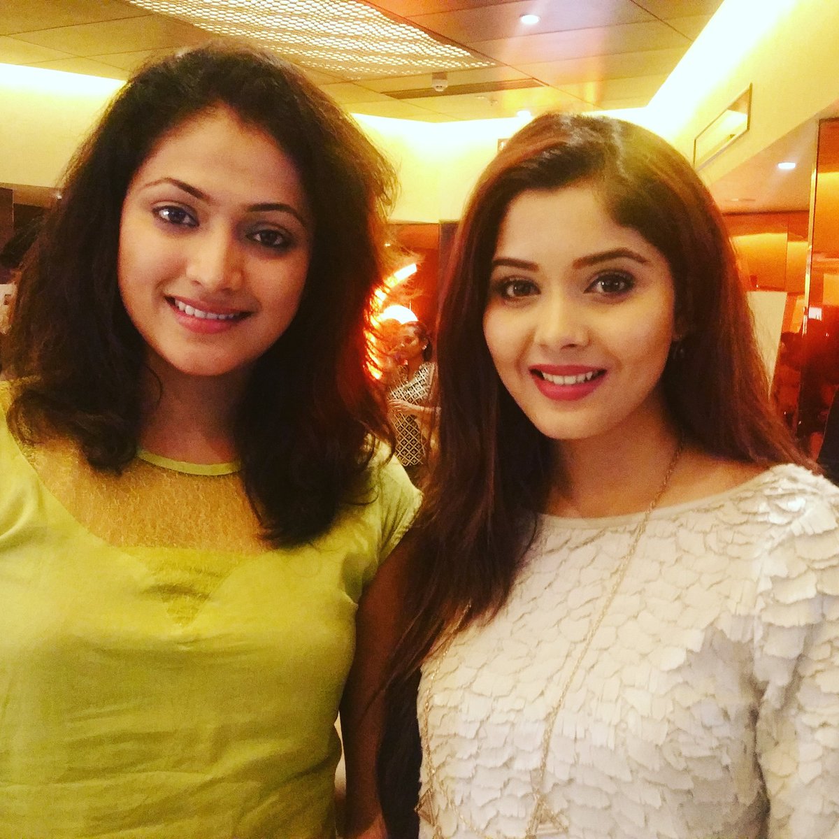 RANATANTHRA celebrity show 😀😇 lovely evening 😄😍 here's d sweetest haripriya with me 😚