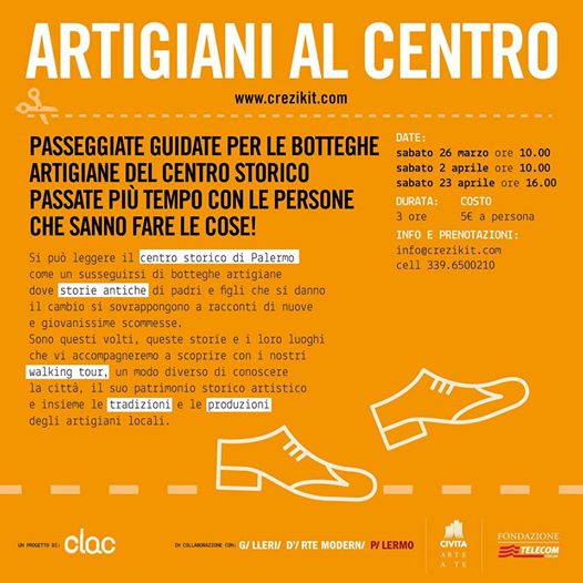 thehotelsphere's tweet photo. #walkingtour of #palermo #city #center with a spin, discovering the workshops of traditional craftmanship @clac_lab https://t.co/yDtEjazWXw