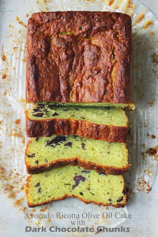AOOPA_'s tweet photo. Delicious recipe, Avocado Ricotta Olive Oil Cake with Dark Chocolate Chunks! #AOOPA #UseEVOO https://t.co/2owkM3fTln https://t.co/elsv7msUN0