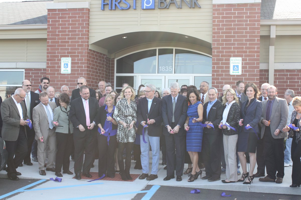 First Bank had their ribbon cutting last week! They are loving their new building.