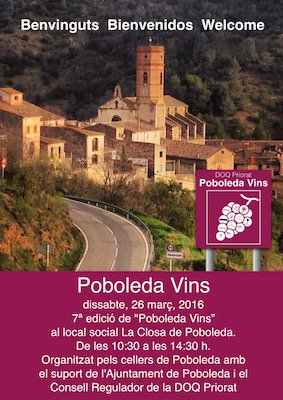 elvinet's tweet photo. 7a Edición #Poboleda Vins | Este sábado 26 de marzo al #Priorat #Wine #PrioratWine #elvinet https://t.co/aWIbUlGnIu https://t.co/axL3E2NWJS