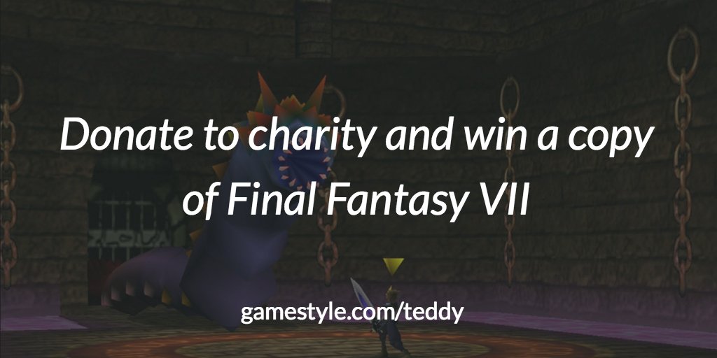 gamestyle's tweet photo. Donate to charity and win a copy of #FinalFantasyVII https://t.co/slRyZqA9Fe https://t.co/ZacPTcUGLe