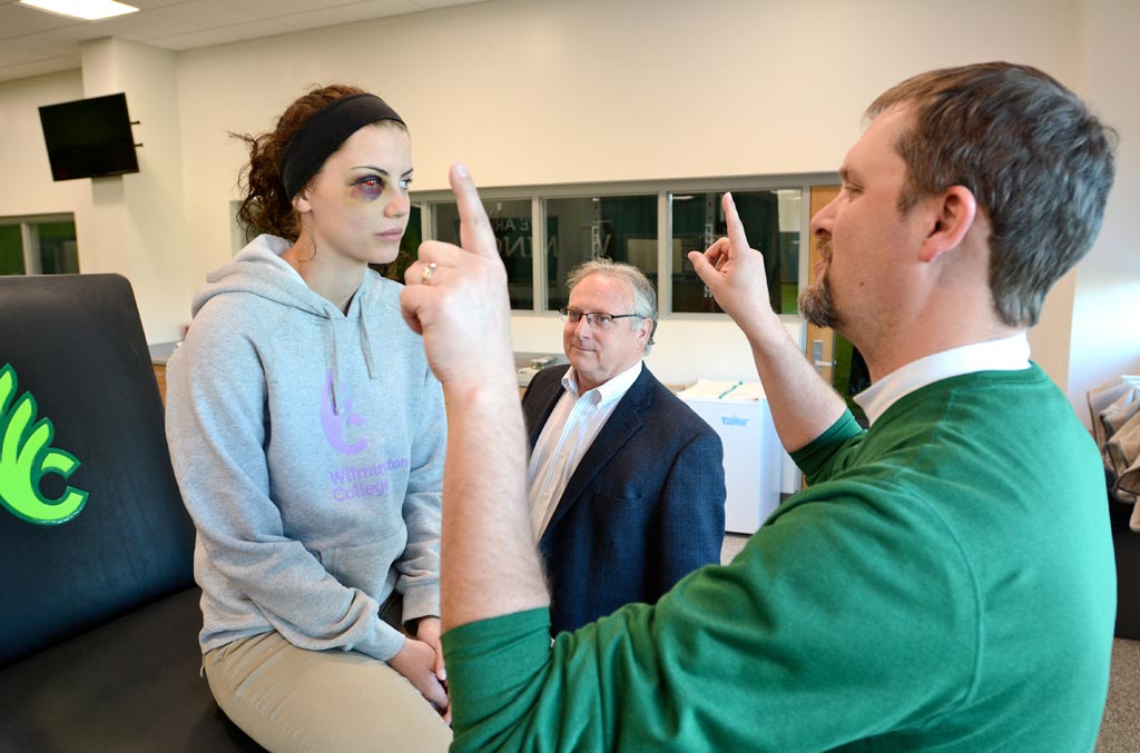 WilmingtonColl's tweet photo. NEWS: @NCAA Selects #WilmingtonCollege for #Concussion Study https://t.co/5OM0FjvRth #WeAreDubC https://t.co/R9ocIX7Ljl