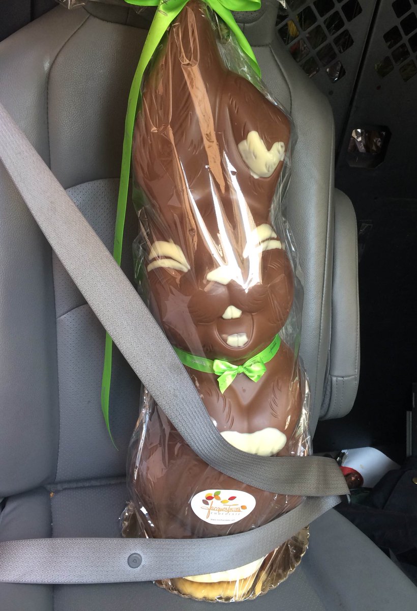 jacquestorres's tweet photo. Delivering giant #easter bunnies today and they can't stop smiling.. https://t.co/9nAbHsaDkz
