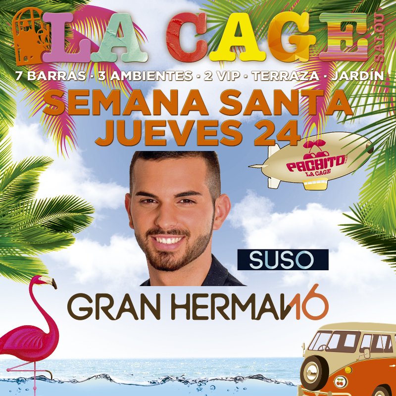 Nos vemos esta noche en <a href="/LACAGESALOU/">LA CAGE SALOU</a> <a href="/_SusoGH16_/">Suso GH16</a>
