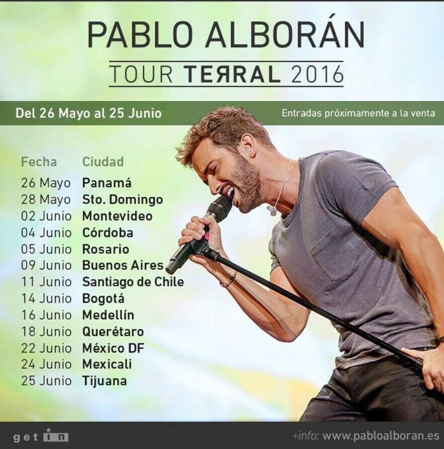 AntonioDHaro's tweet photo. Hola! Este es el calendario de conciertos para la Gira Terral por Sudamérica!!!
QUE GANAS!!!!
Nos vemos pronto
Besos https://t.co/dJpgDJ8I4c