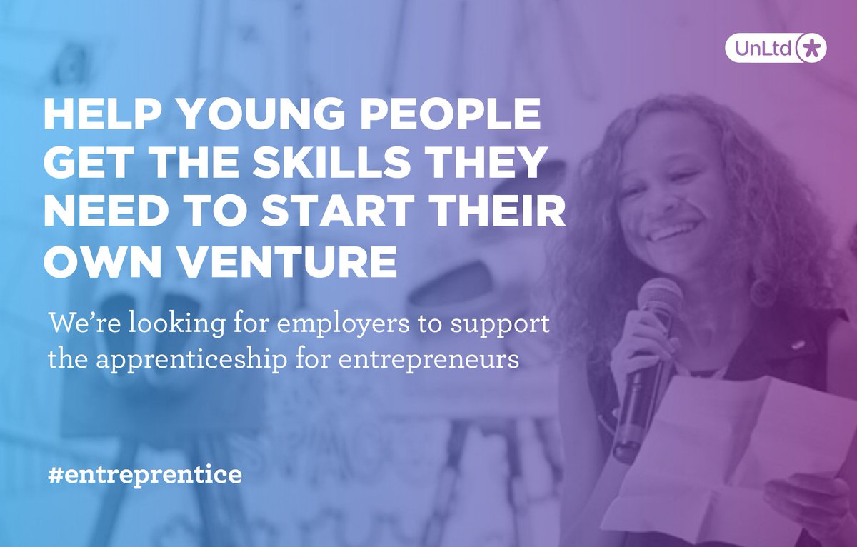 UnLtd's tweet photo. Interested in embedding social impact in your organisation? Why not employ an #entreprentice https://t.co/CWKdPDcHdT https://t.co/XZ8DYNB4bP