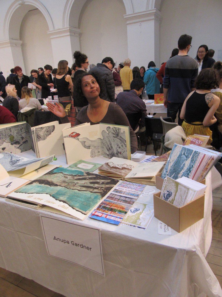 ecaillustration's tweet image. Our @ecaillustration alumni @AnupaGardner and @WorkhorsePress are waving hello form #Bookmarks