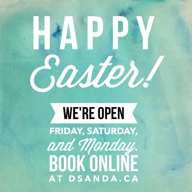 Easter weekend is almost here! We still have a few appointments available to help you rejuvenate and embrace Spring!