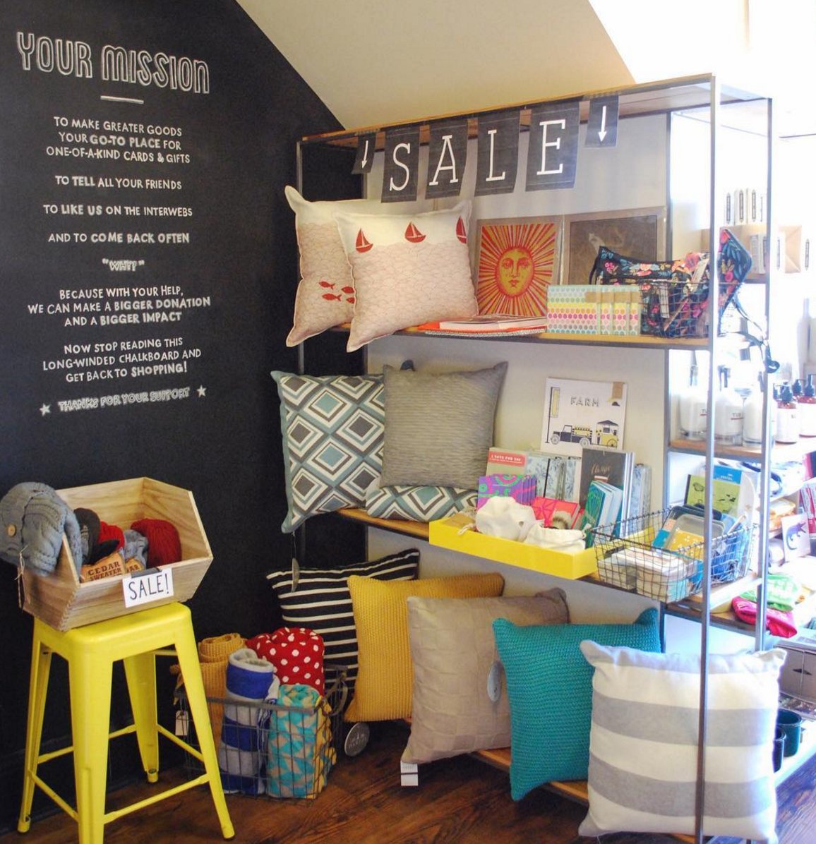 Over 40 items now on sale, including all of our pillows and throws. Get 'em while you can! #mpls #shopsmall #sale