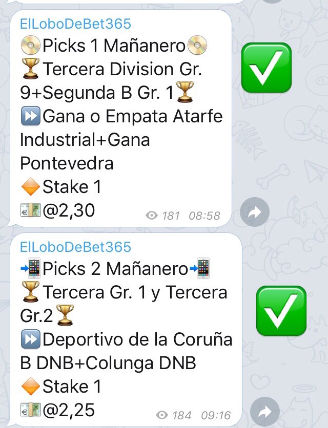 LoboDeBet365's tweet photo. 💶📢IMPRESIONANTE HOY📢💶
⏩STAKAZO 5✅
⏩ Dos Stake 1 de 2B y Tercera dentro Muuy Faciles✅
En📲https://t.co/0ppBf4l6hy 💰💰 https://t.co/szXDh56tTd