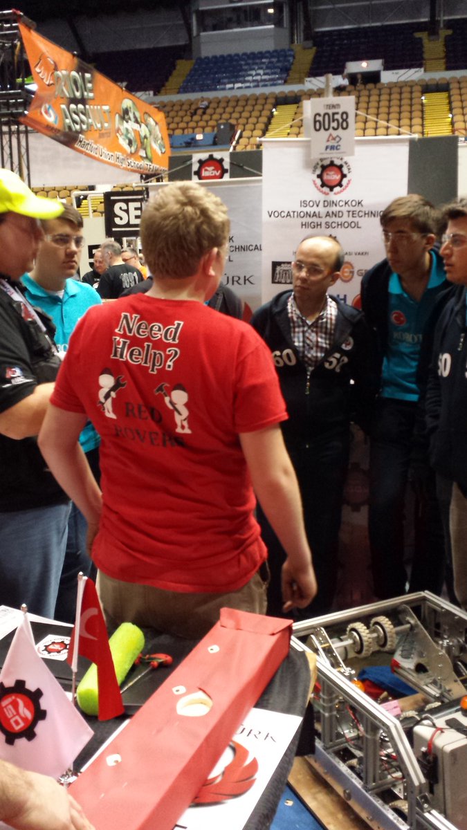 Team537's tweet photo. Good job Red Rovers! This is just 1 of 4 Turkish teams attending the Wisconsin Regional! #spreadFIRST https://t.co/GiFv9Iyf4U