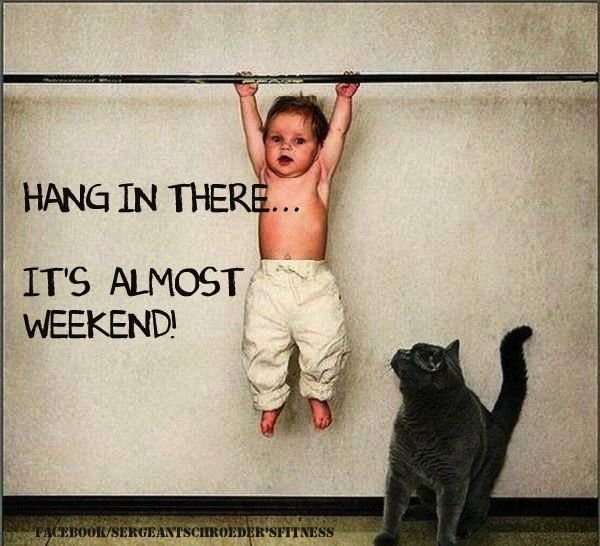 Cosiesnl's tweet photo. Hang in there! Only 1 day till it's weekend! https://t.co/yUjXojwxvn