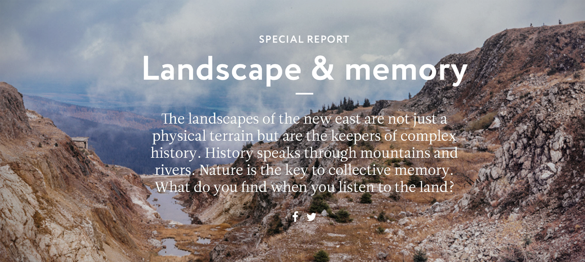 calvertjournal's tweet photo. Discover the hidden stories of the new east in our latest project #LandscapeAndMemory https://t.co/Hmd6owdlBw https://t.co/rxKvqSvhtR