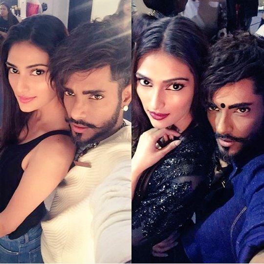 ATHIYAOFFICIAL's tweet photo. Picture Perfect. Stunner #Athiya with Magical #Elton @theathiyashetty @eltonjfernandez https://t.co/mvTNUDngFu