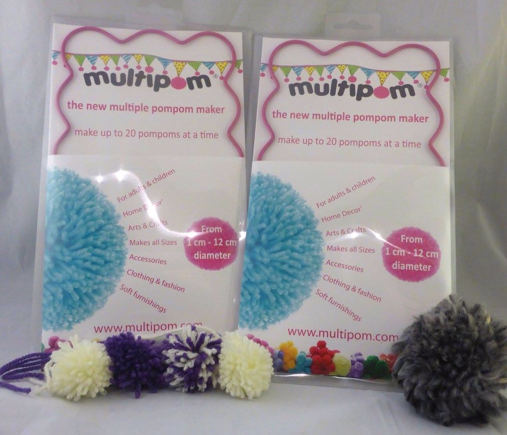 button_devon's tweet photo. Delighted Multipom kits have arrived in time for Saturday @Multipom @RubyInfo @MissIvyEvents fast Pom Pom making https://t.co/e0MNsYkSTA