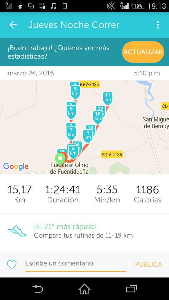 cesar_sainz's tweet photo. 45 km ya me queda 15 km esto por Segovia buenas vistas contigo hubiera sido perfecto @MariaVelascoAnd https://t.co/TqsCVw5Rci
