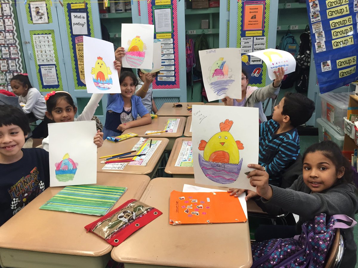 2ndGradeJKO's tweet image. #class201 celebrates spring! #2ndgrade #directeddrawings #mrsgrubstein @PS66JKO