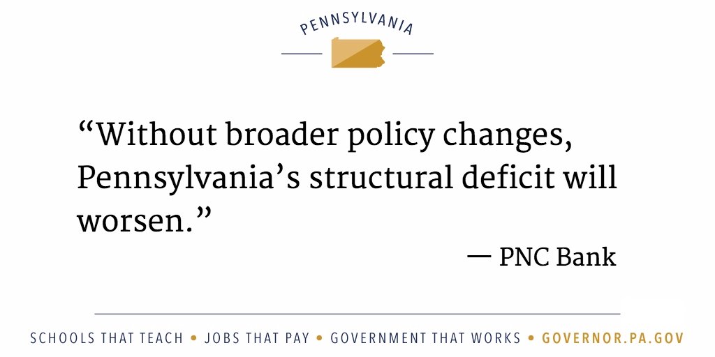 GovernorShapiro's tweet photo. Financial institutions continue to warn Pennsylvania is headed for fiscal cliff. https://t.co/gX97BKx0OR #PAbudget https://t.co/HxOpVOV5PG