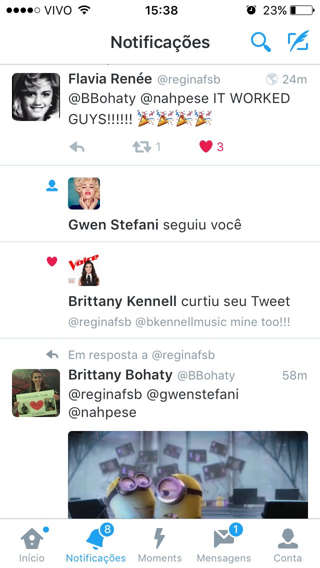 nahpese's tweet photo. Stop the world right now!!! Gwen Stefani is following me!!!! 💃🏼💕🙏🏻🎉❤️🎊 https://t.co/5sjPlLSkCL