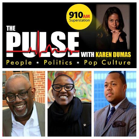 karendumas's tweet photo. Politics w Brandon Brice; #FML313 wJ.Rainey and TV with @BigGlowingBox Today on #ThePulse https://t.co/2Z60gMxMH4