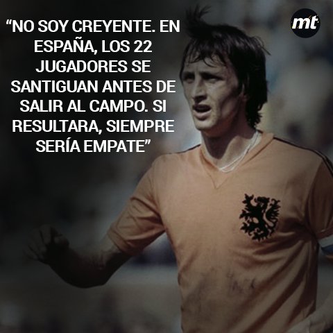 mediotiempo's tweet photo. Grande en todos los sentidos... Estas son las frases de #JohanCruyff que nunca olvidaremos https://t.co/11YZwdQN7K https://t.co/207fDW3bP2