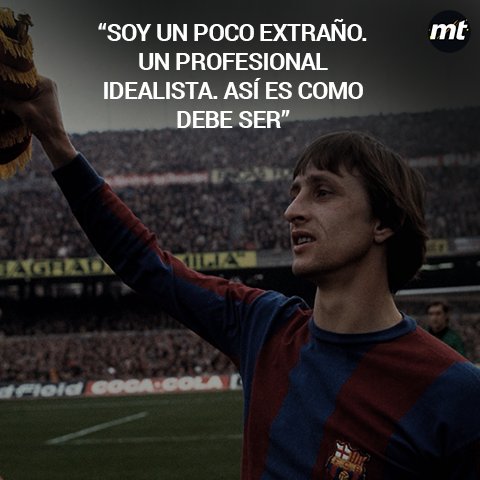 mediotiempo's tweet photo. Grande en todos los sentidos... Estas son las frases de #JohanCruyff que nunca olvidaremos https://t.co/11YZwdQN7K https://t.co/207fDW3bP2
