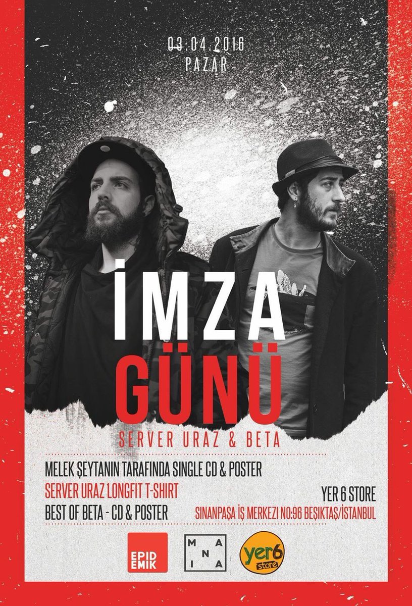 SkoolHiphop's tweet photo. Server Uraz ve Beta İmza Günü (03.04.16) @yer6store 
► https://t.co/17bkJIX6xM https://t.co/hrs05RuSs1