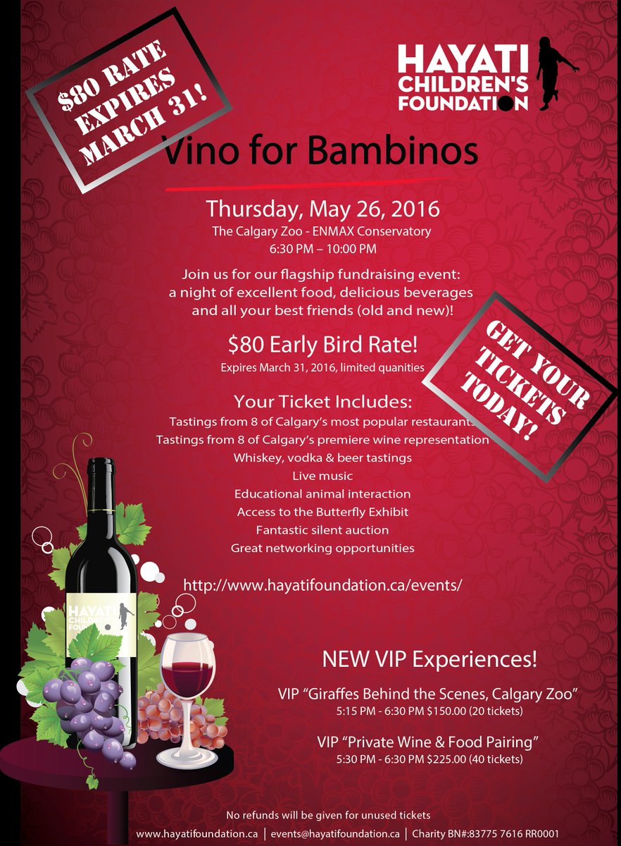 4_thekids's tweet image. #VinoForBambinos early bird rate expires in 1 week! Get your tickets now! bty.link/2lr #ForTheKids