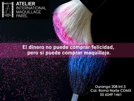 AtelierMaq's tweet photo. El dinero no puede comprar felicidad, pero si el maquillaje!! 
#yosoyatelier #ilovemakeup https://t.co/wiDI7fdayu