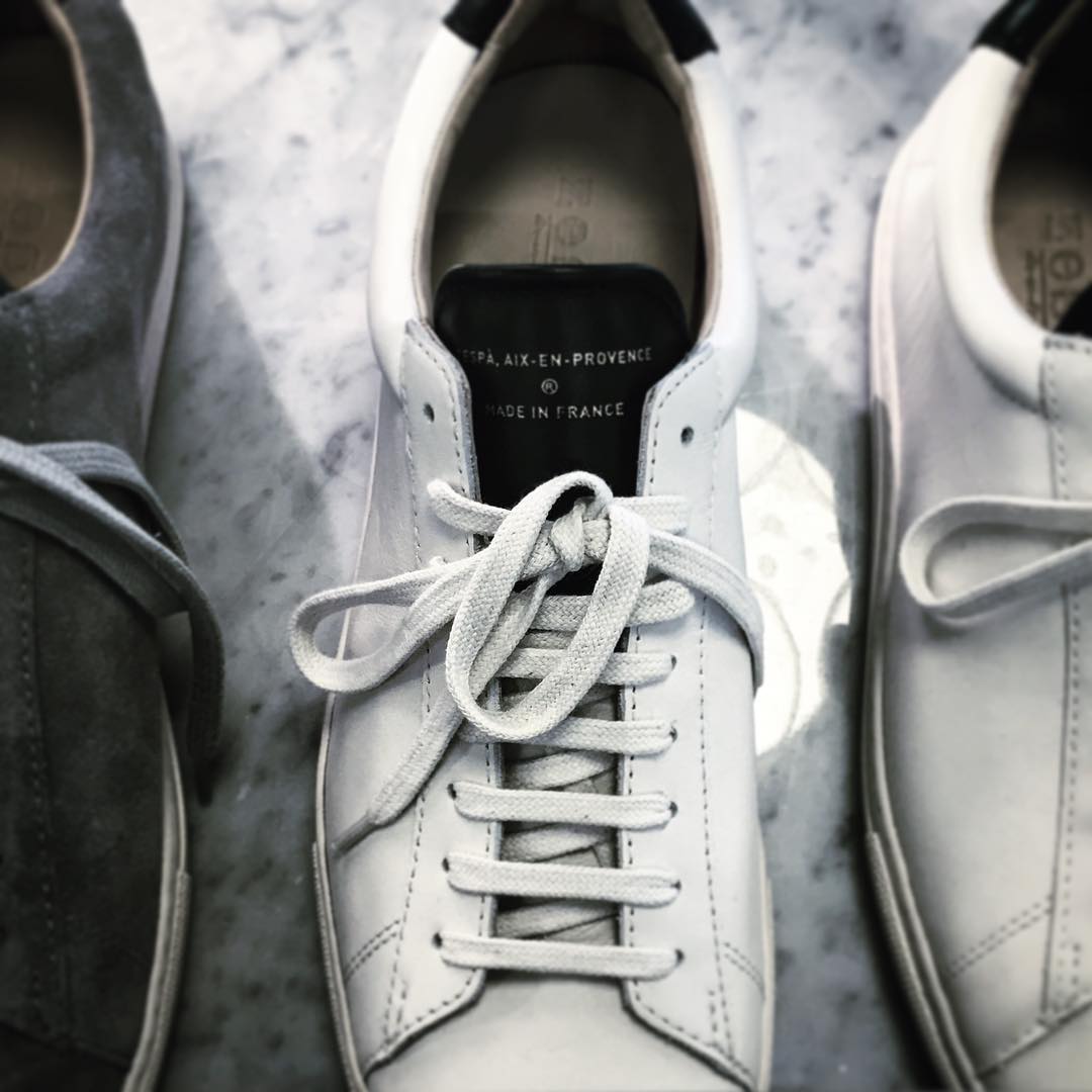 spacesworks's tweet image. #TBT—handcrafted #Zespà sneakers, snapped by #spacesmember Yoko at our #SpacesVijzel pop-up!