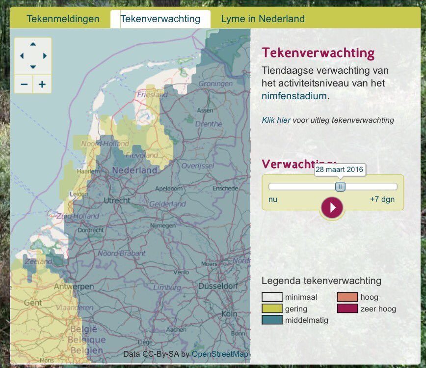 Tekenziekten's tweet image. Tekenverwachting: Nederland kleurt groen 2e paasdag. Teken middelmatig actief. Wees alert! #Pasen #tickalert #Lyme